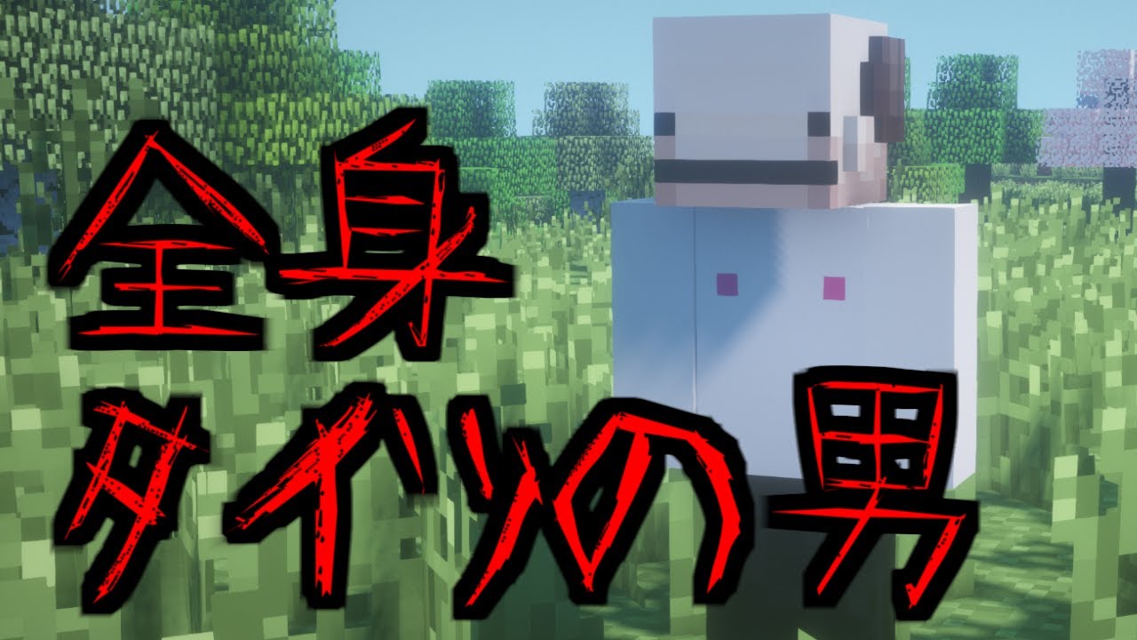 【マイクラ】本当にあった怖い話「全身タイツの男」