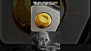 This guy extracts gold from old SIM cards..! ☠️