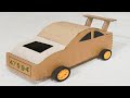 How To Make A Cardboard Sports Car DIY Made At Home Easy Crafting