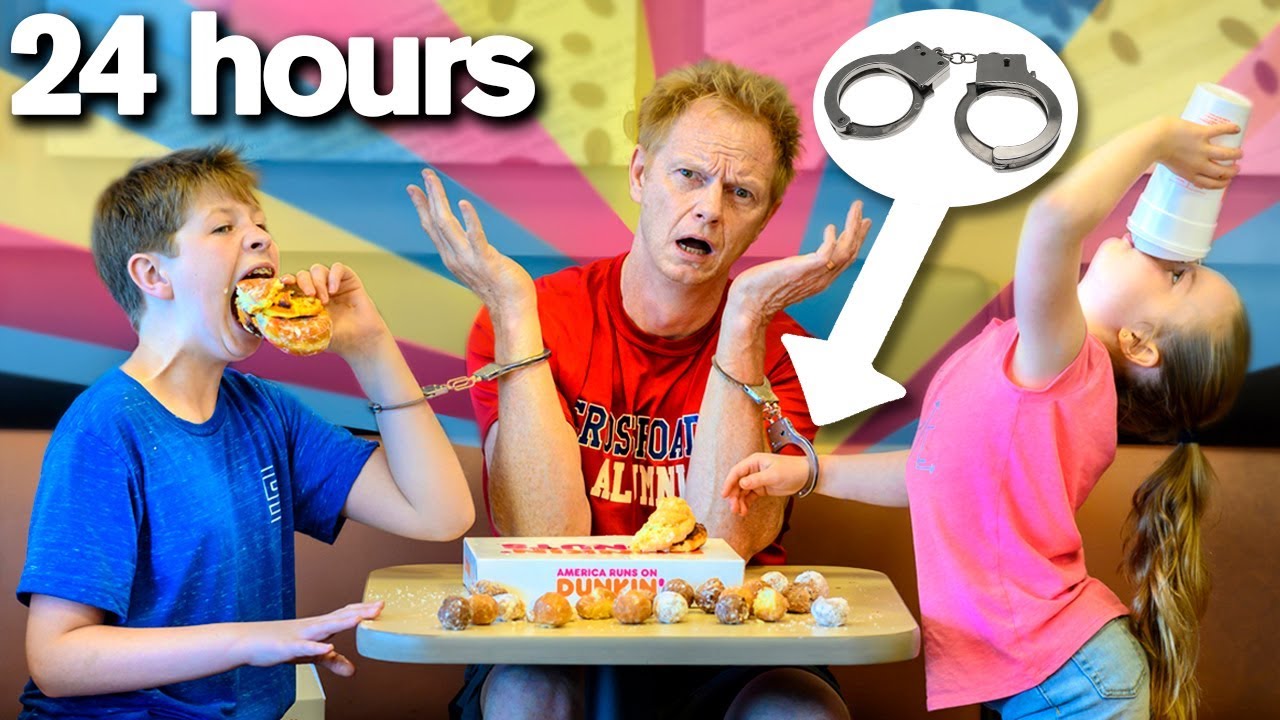 Handcuffed to My Kids for 24 HOURS *bad idea*