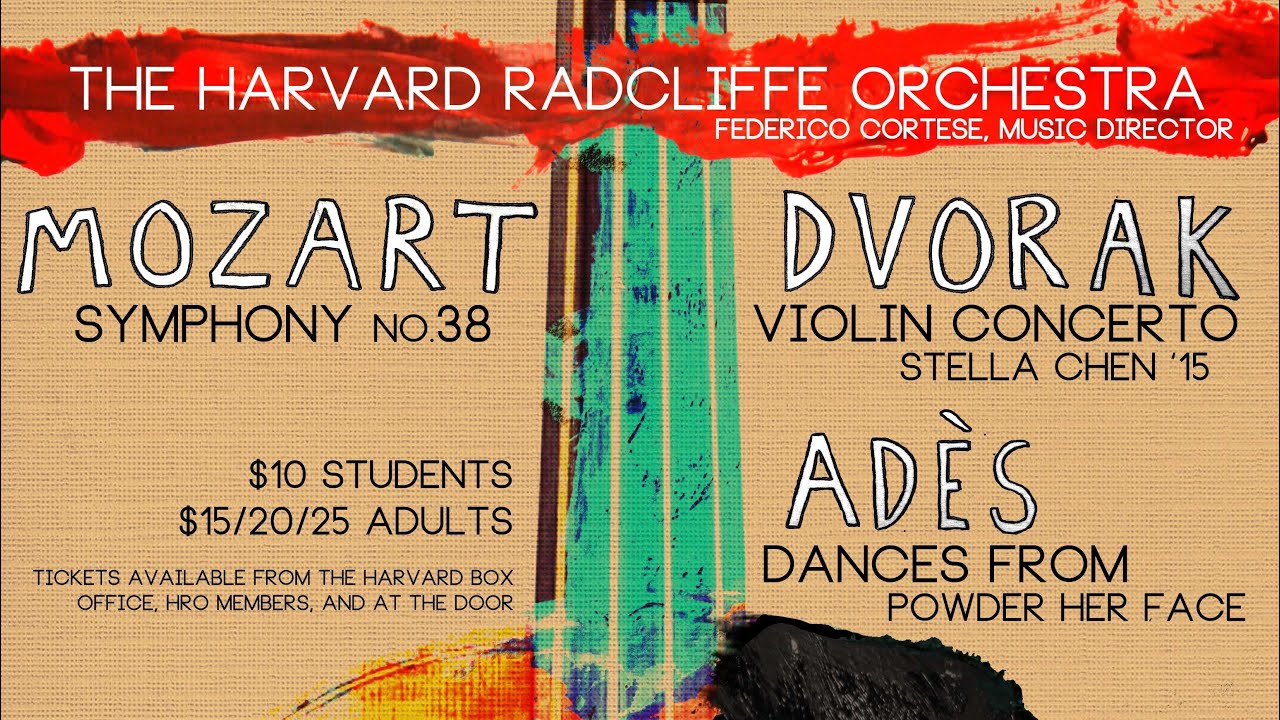 2013 Dvorak Violin Concerto | Stella Chen & Harvard-Radcliffe Orchestra | I. Allegro ma non troppo