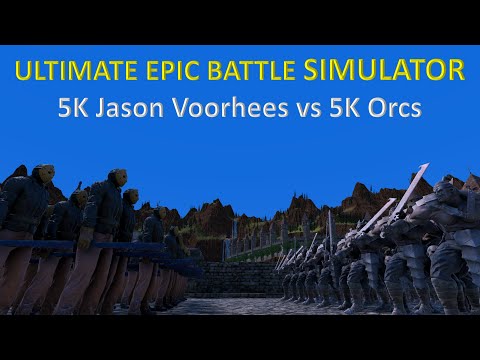 Ultimate Epic Battle Simulator - 5K Jason Voorhees vs 5K Orcs