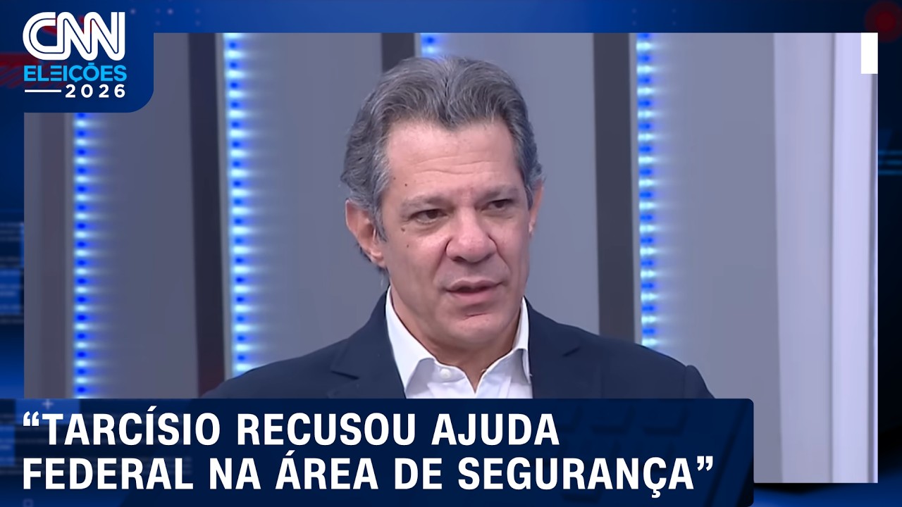 Haddad diz que Tarcísio recusou ajuda federal na área de segurança; confira | CNN ELEIÇÕES