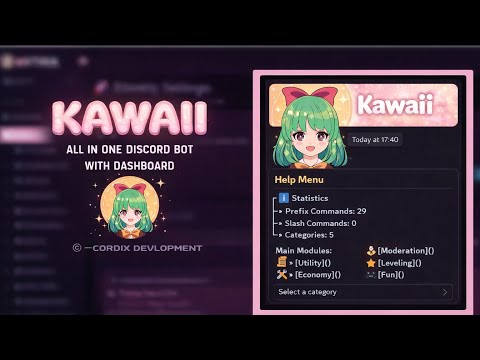 How To Make Discord Bot All in One with dashboard (Kawaii V1)