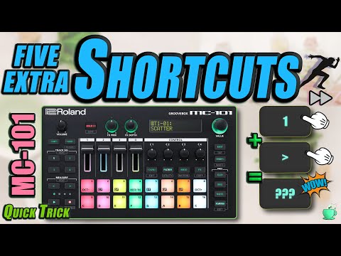 Roland MC-101 : More Shortcuts (Part 2) // Speed up your workflow