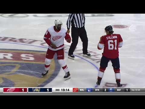 NHL Fight - Red Wings @ Panthers - Smith vs Stillman - 01 04 2021