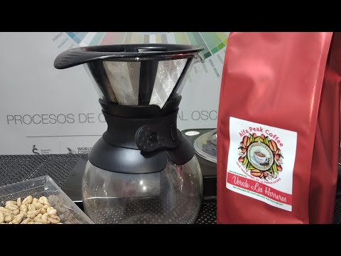 Alfa Peak Coffee de Teruel Huila preparación de método de café Moka 