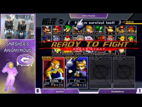 Smasher's Anonymous 4: ThisSideDown (Fox) vs Nishifue (Sheik)