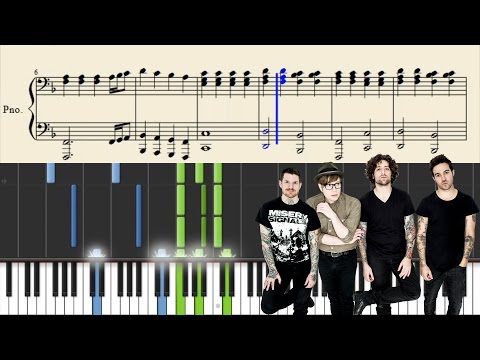 Fall Out Boy - Golden - Piano Tutorial + Sheets