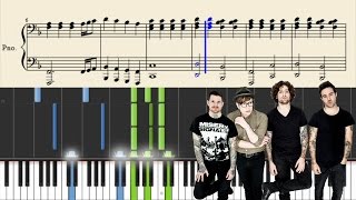 Fall Out Boy - Golden - Piano Tutorial + Sheets