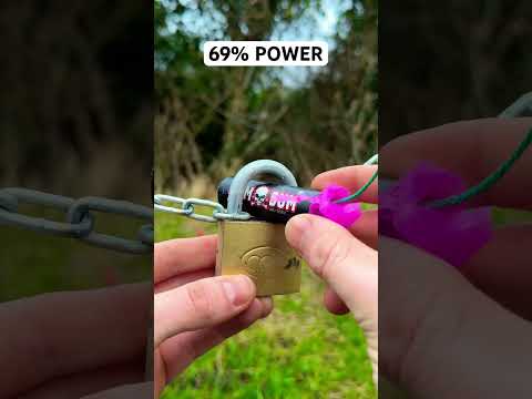 Firecracker power TEST! #shorts #cracker #tricks #fireworks #lock