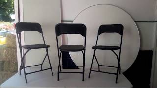 $195.   Sillas estructura metálica con asiento y respaldo en plástico de uso rudo