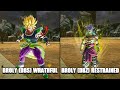 Broly DBZ Vs Broly DBS Comparison Transformation Moveset Skills Gameplay Xenoverse 2 DLC