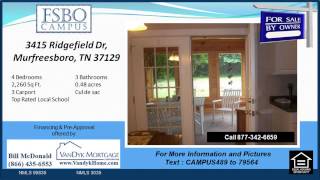 preview picture of video '3415 Ridgefield Drive Murfreesboro TN 37129'