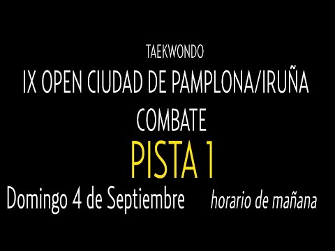 Open Internacional Pamplona. Domingo Pista 1