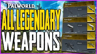Palworld HOW TO GET ALL 6 LEGENDARY WEAPON SCHEMATICS - All Weapon Drop Locations (Tips)