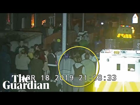 Police release CCTV footage of Lyra McKee in crowd moments before she was shot Video