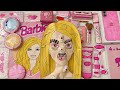 🩷paper Diy🩷 1 Vs 1000 BARBIE BLIND BAGS Skincare Makeup Pink Iphone 16 Unboxing Asmr