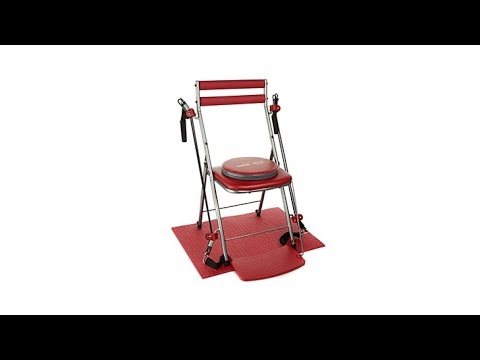 Chair Gym Exercise System w/Twister Seat   Workout DVDs