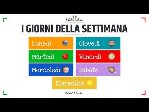 I GIORNI DELLA SETTIMANA (+ Easy Exercises) - VOCABULARY - Italian for Beginners