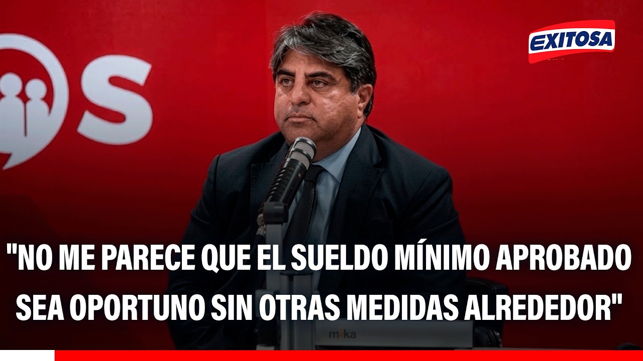 🔴Aumento del salario mínimo sin medidas adicionales no es oportuno, según laboralista Mario Pinatte