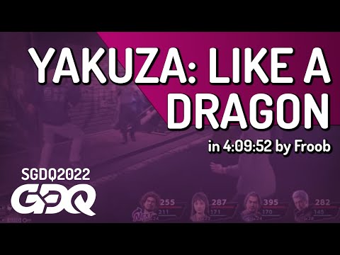 Yakuza: Like a Dragon by Froob in 4:09:52 - Summer Games Done Quick 2022
