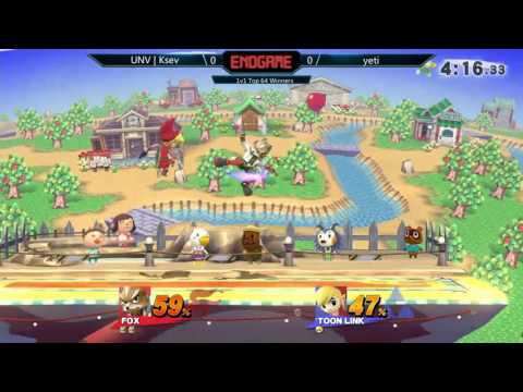 ENDGAME 1v1 Top 64 – UNV l Ksev (Fox) vs. Yeti (Toon Link)