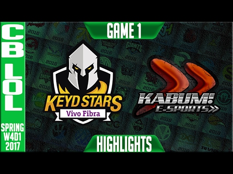 KEYD vs KABUM Highlights Game 1 - CBLoL W4D2 Spring 2017 - KEYD vs KABUM G1
