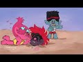 Branch Poppy And Queen Barb Are Lifeguards Trolls Comic Dub