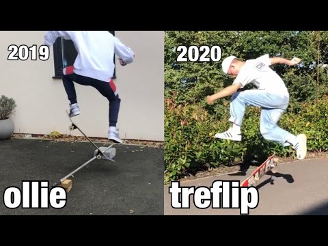 1 YEAR SKATEBOARDING PROGRESSION!