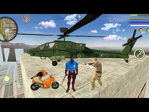 Panther Police Spider Rope Hero Vice Town Simulator New Mexico Helicopter #40 - Android Gameplay