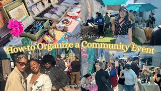 How to Organize a Community Event | Temple Art Market BTS