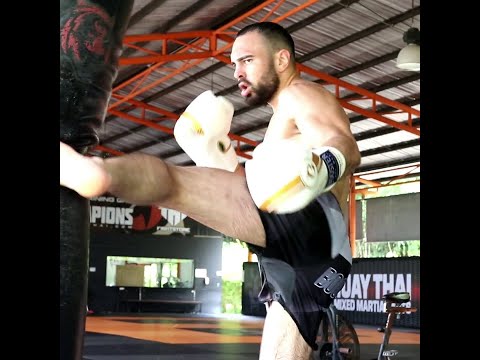 Arian Sadikovic Training For ONE Championship Kickboxing Title Fight @ Tiger Muay Thai