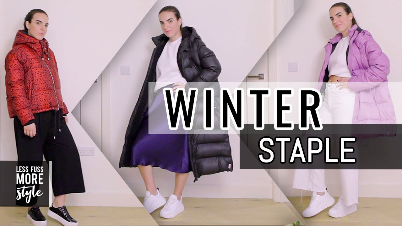 WINTER TREND - 10 LOOKS - HOW TO WEAR PUFFER JACKET