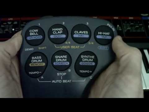 Sony drum pad DRP-2 drum machine demo (1991, real sound, no circuit-bending)