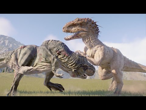 Indominus Rex Vs All Giant Carnivore Dinosaurs - Jurassic World Evolution 2