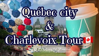 【夏の小旅行編🇨🇦】 ケベックシティ/ ホエールウォッチング/ハイキング