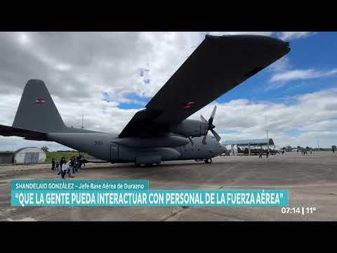 La Base Aérea de Santa Bernardina, en Durazno, realizó una jornada de puertas abiertas