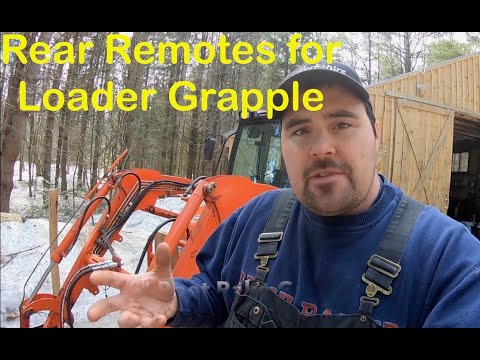 Connecting Tractor Grapple using Rear Remotes. Third Function Valve / Diverter Valve Alternative.