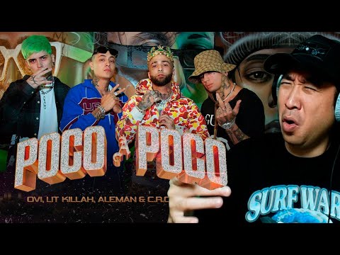 Coreano Loco reacciona a C.R.O, OVI, LIT Killah, Alemán 🤯🔥 Poco a Poco