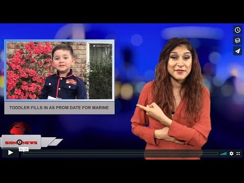 Toddler fills in as prom date for Marine (ASL - 3.27.18)