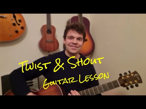 How To Play Twist And Shout By The Beatles ( EASY Guitar Lesson)