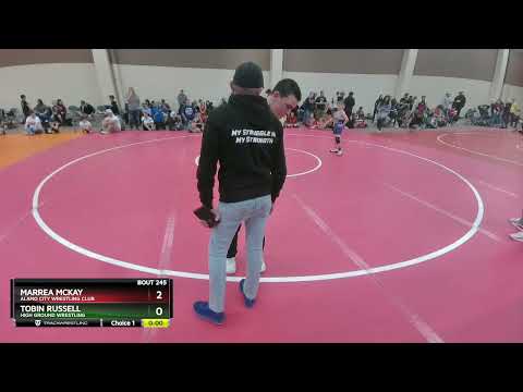 77 Lbs Quarterfinal - Marrea McKay, Alamo City Wrestling Club Vs Tobin Russell, High Ground Wrestl