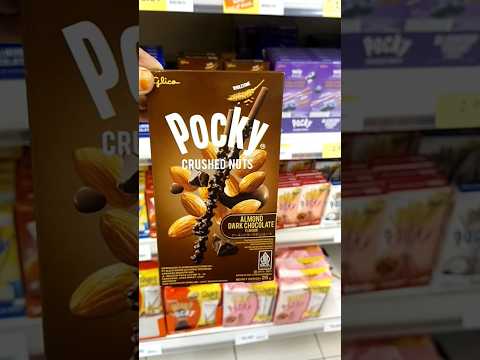 Glico Pocky Sticks Crushed Nuts with Almond Dark Chocolate #shorts #chocolate #pockysticks  #food