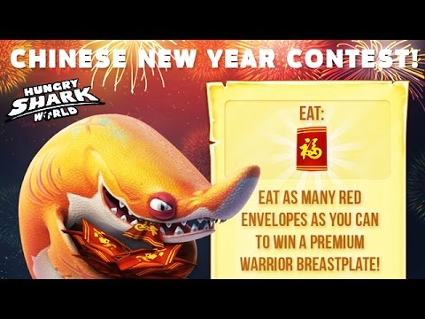 Hungry Shark World - Chinese New Year Daily Contest (Premium Warrior Breastplate)