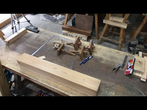 Mark the line. Learn Japanese woodworking !