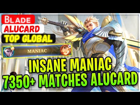 1 SKILL MANIAC, 7350+ Matches Alucard [ Top Global Alucard ] Ᏼʟᴀᴅᴇ - Mobile Legends Gameplay Build