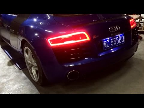2014 Audi R8 V8 with Armytrix Titanium Valvetronic Exhaust - LOUD REVS
