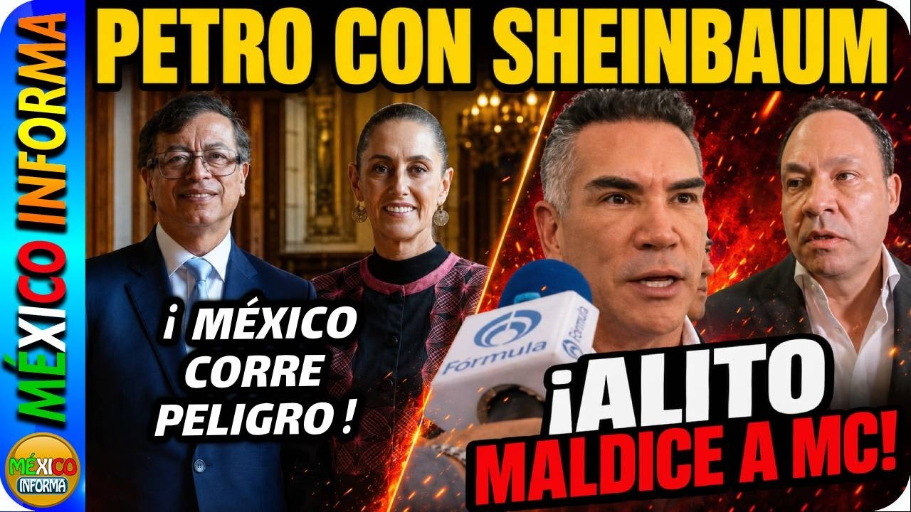 PETRO SE REÚNE CON SHEINBAUM. MÉXICO CORRE PELIGRO DICE EN CONFERENCIA. ALITO Y SUS BERRINCHES.