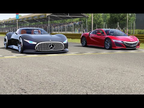 Mercedes-Benz AMG Vision GT vs Honda NSX at Monza Full Course